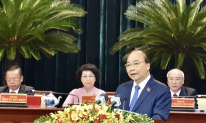 Thủ tướng Nguyễn Xuân Phúc dự và chỉ đạo tại Đại hội Đảng bộ TP. Hồ Chí Minh